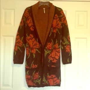 Free People Flower Power Cardigan Small